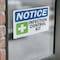Signmission Infection Control Kit Sign With Symbol, 14 in W x Rectangle, Vinyl Decal OS-2PACK-NS-D-1014-L-13698 - alternate 4